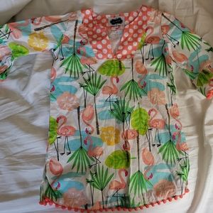 Mud pie 2t Flamingo dress
